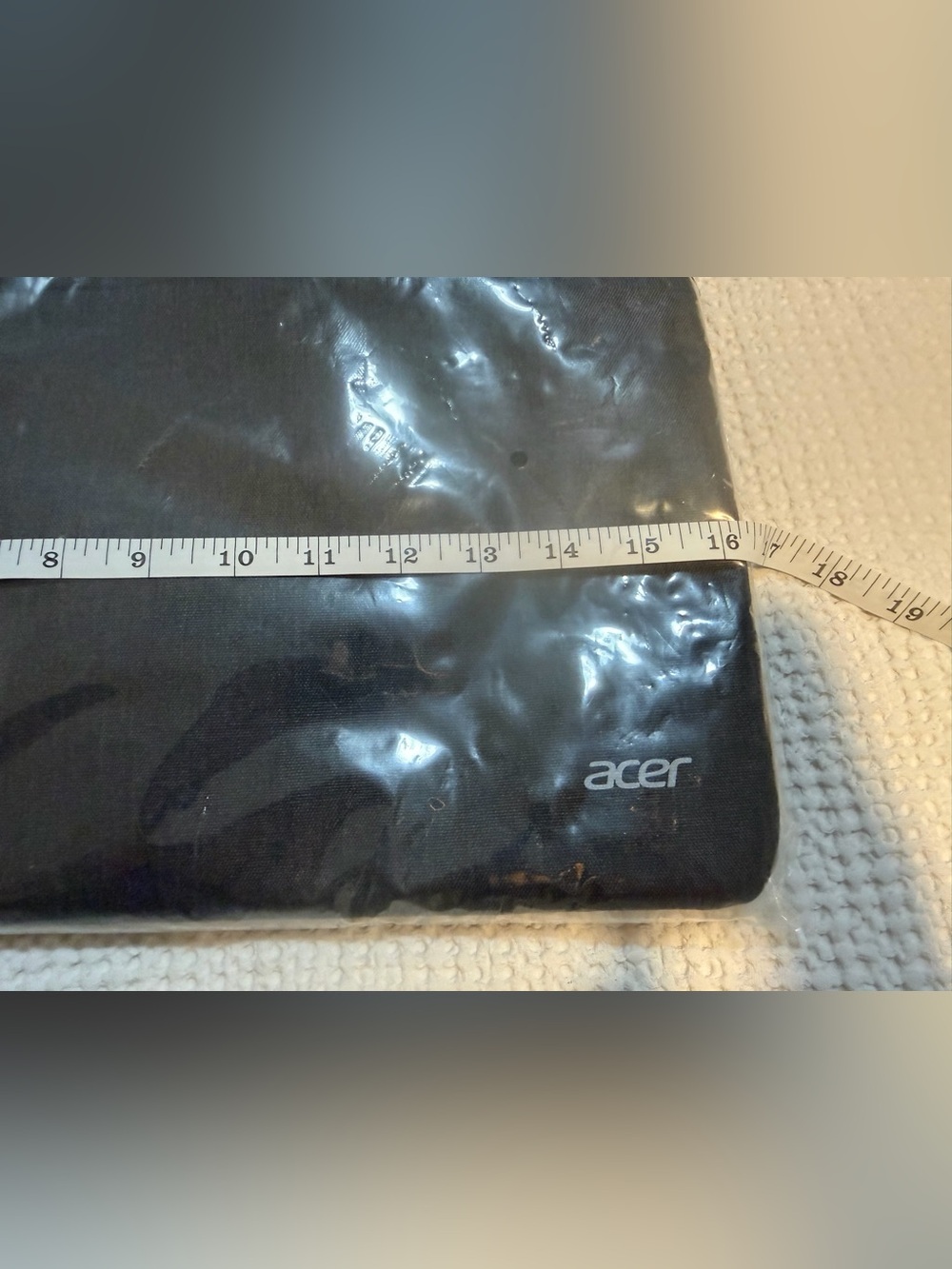 Acer Black Laptop Sleeve with Silver Logo